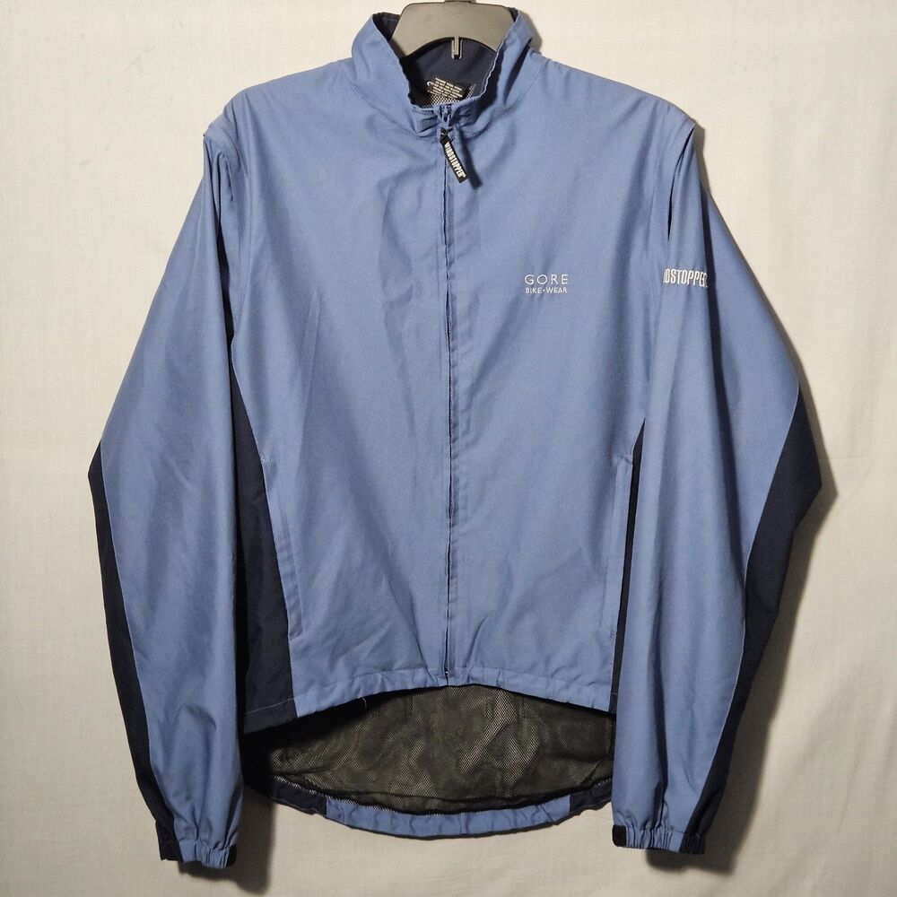 Gore Bike Wear Jacket Windstopper Convertible Vest Mens XL Blue Windbreaker